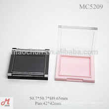 MC5209 Cuadrado ultra fino plástico blush cosmética caja compacta